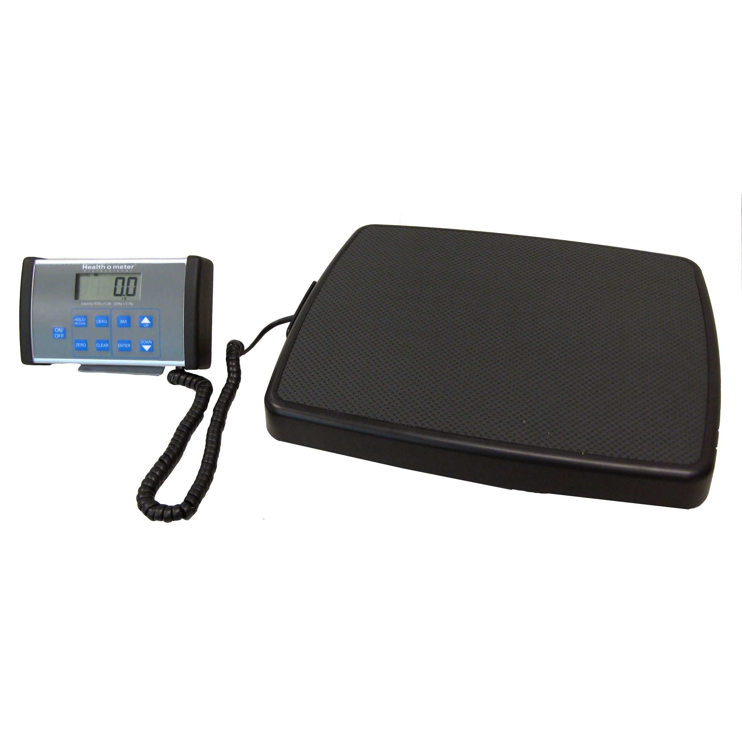 HealthOMeter-599KLHR Waist High Medical Scale with AC Adapter & Height Rod