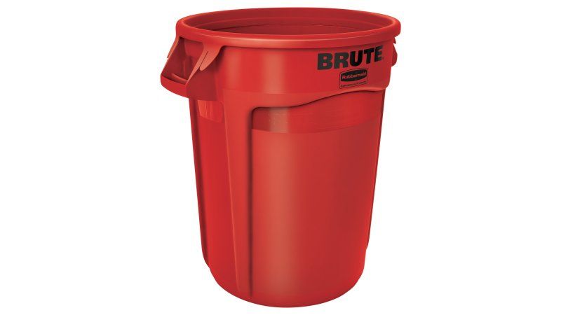 Brute 32 Gal. Red Round Trash Can Dome Top Lid