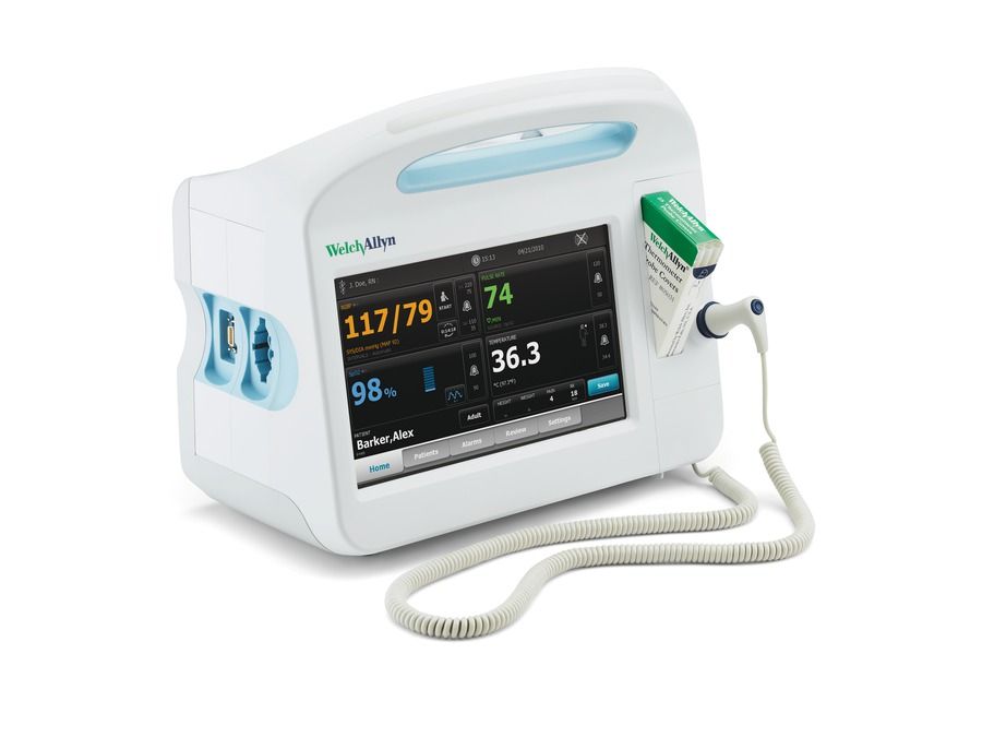 Welch Allyn 68NXTX-B Connex Vital Signs Monitor - Built-In Wireless Radio,  Nellcor SpO2, SureTemp Plus Thermometer, without Printer, and No Monitoring