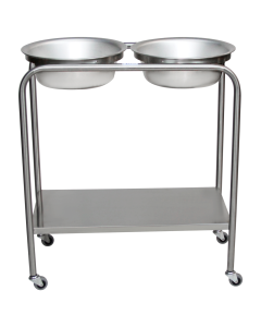 Blickman Snyder Double Basin Solution Stand with H-Brace, 727808000