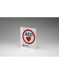 Physio Control 11998-000331 AED Wall Sign  Traditional w/logo, T-mount, 8x10