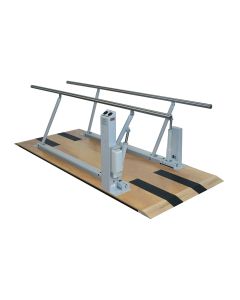Hausmann Industries 1357 Platform Mounted Parallel Bars with Electric Height and Width, 10'