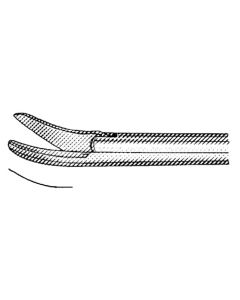 Miltex 19-2156 Bellucci Scissors, 7.5cm Shaft, Curved Right, 5.4"