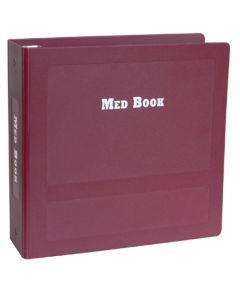 Omnimed 205025 Med Book - Big Beam Side Open 2 1/2 " - Burgundy