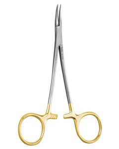 Miltex 29-850 No Scalpel Vasectomy Hemostat, Sharp Point, Smooth Jaws, Curved, 5½"
