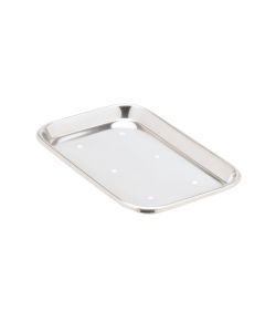Miltex 3-921 Mayo Tray, Size 10, Perforated, 10" x 6½" x 23/32"