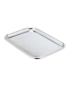 Miltex 3-922 Mayo Tray, Size 13, Perforated, 14" x 10" x 5/8"