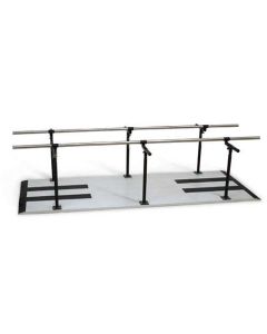 Hausmann Industries 1387QS Bariatric Platform Mounted Parallel Bars, Height and Width Adjustable, 600 lb capacity, 7'
