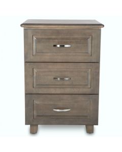 Novum Medical Products, Inc LEX-3D Lexington Series Wood Finish Bedside Cabinet, 3 Drawers