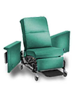 Novum Medical Products, Inc RC301-S-BAR Bariatric Medical Transport Recliner w/ 2 Swing Arms and Side Table, 500 lb Capacity