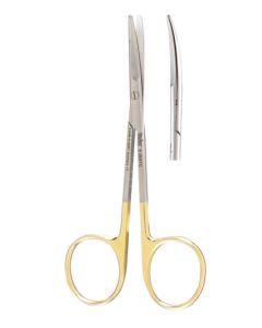 Miltex 5-269TC Kaye Dissecting Scissors, Curved, Tungsten Carbide, 4½"