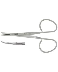 Miltex 5-400 Utility Scissors, Curved, Blunt Tips, Ribbon Handle Style, 4.1"