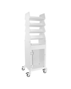 Tall Slanted Suture Cart with Clear Door