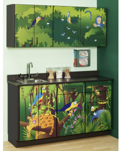 Clinton 6132 Pediatric Exam Room Cabinets, Rainforest Follies