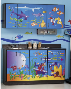 Clinton 6136 Pediatric Exam Room Cabinets, Ocean Commotion