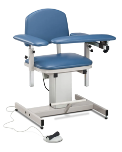 Clinton Power Series Blood Drawing Chair with Padded Arms