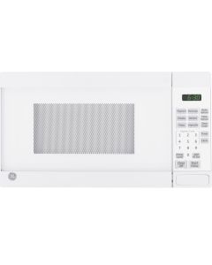 GE Appliances JEM3072DHWW Microwave, 700 Watts, Digital Display, Turntable,