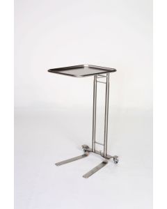 Mid Central Medical Stainless Steel Mayo Stands w/ Dual Post