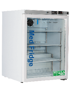 American BioTech Supply Freestanding Undercounter Glass Door Pharmacy/Vaccine Refrigerator