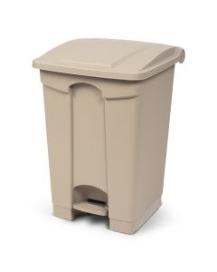 Toter 12 Gallon Step on Container Fire Retardant Beige SOF12 00BEI