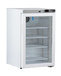 American BioTech Supply Premier 2.5 Cu. Ft. Freestanding Undercounter Glass Door Refrigerator, ABT-UCFS-0204G