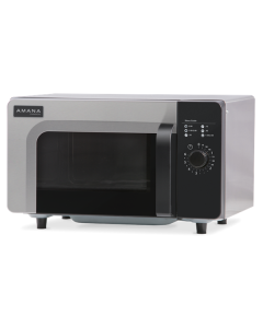 Amana 140RMS10DS Amana RMS10DSA Stainless Steel Commercial Microwave with Dial Controls - 120V, 1000W
