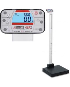 Detecto APEX-AC Apex Digital Clinical Scale with Mechanical Height Rod
