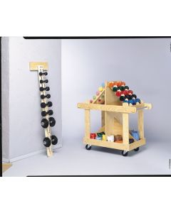Bailey 1890 Professional Fitness Weight Wagon (780 Fitbell Cart & 10 Pairs Fitbells)