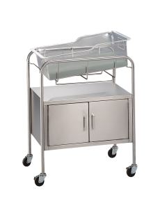 Blickman 8048SS Coleman Bassinet with Two-Door Closed Cabinet and No Basket