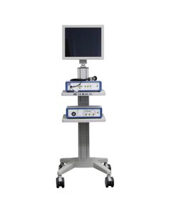 BR Surgical BR900-9120 58" Mobile Endoscopic Video Cart with Monitor Mount & 2 Adjustable Shelves