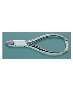 Nail Nipper 5-1/2", Concave Jaws, Stainless, Double Spring