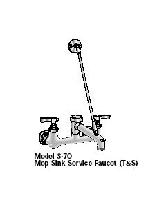 Aero S-70 Mop Sink Service Faucet, Heavy Duty For Mop Sinks Only