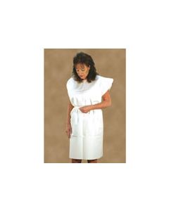 Tissue Examination Gown, 3-Ply, 30" x 42", White, 50/cs