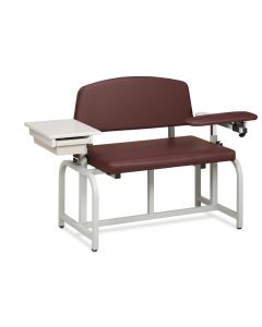Clinton 66002B Lab X Series, Bariatric, Blood Drawing Chair with Padded Arms