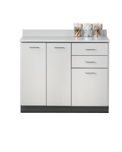 Clinton 8042 Long Base Cabinet with 3 Doors and 2 Drawers