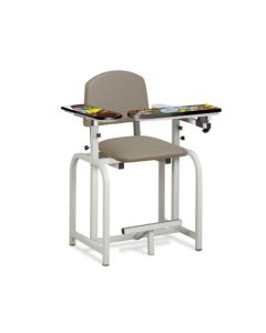 Clinton 66011-SG Spring Garden Pediatric Blood Draw Chair, Extra Tall