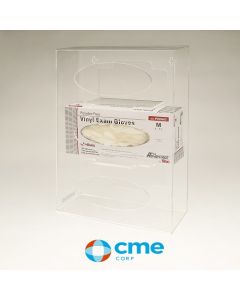CME CMEB-GBD3 Triple Side-Loading Acrylic Glove Dispenser