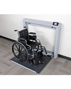 Detecto 7550-AC Wall Mounted Wheelchair Scale, 1000 lb x 0.2 lb
