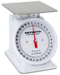 Detecto PT-2R Top Loading Rotating Dial Scale, 5.75" x 5.75", 32 Oz Capacity
