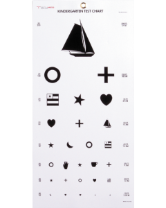 Dukal Corporation 3063 Illuminated Kindergarten Eye Test Chart, 20 ft