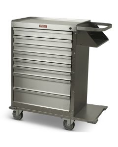 Harloff 6020 Stainless Steel Cart, Standard Package W/Side Storage Cabinent