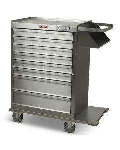 Harloff Eight Drawers Stainless Steel Cast Cart - Standard Package