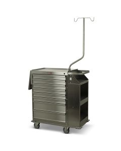 Harloff Eight Drawers Stainless Steel Cast Cart - Deluxe Package