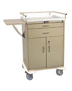 Harloff Classic Line Two Drawers Treatment Cart with Lower Storage Compartment and Specialty Package