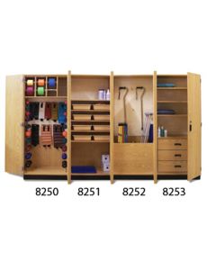 8252-100 Thera-Wall Modular Cabinet with Weight Bars, 8252-100