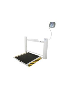 Health O Meter Antimicrobial Wall-mounted Fold-Up Wheelchair Scale
