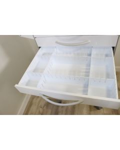 CME MAYA-3TD 3 In Tray and Dividers, Cool White, Kit