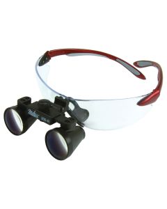 Miltex 1-5000 Magnifying Loupe, Red Frame, 2.5x Magnification, 10" x 13" Working Distance