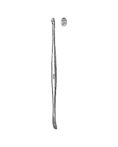 Miltex 26-1451 Dissector, 7¾", Style No. 2, Double End, Wax Packer & 6mm Blunt Dissector, Slightly Curved