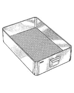 Miltex 3-404 Tray, 10" x 6½" x 2½", Perforated Bottom & Handle